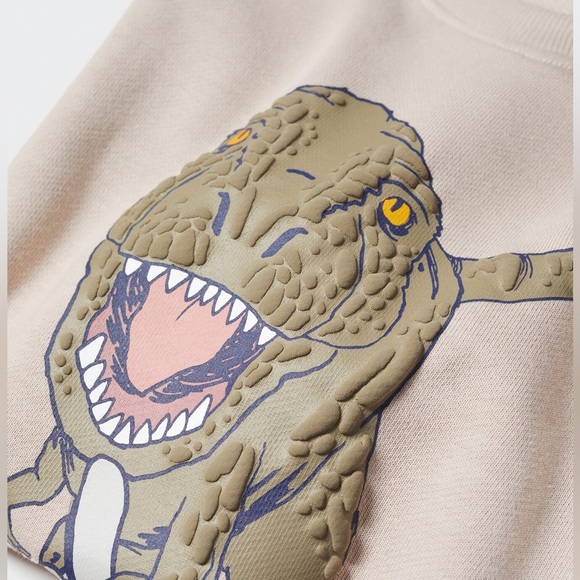 NWT Mango T-REX Cartoon Cotton Sweatshirt size 5-6 🦖 - Picture 11 of 15